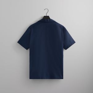 Kith Silk Cotton Thompson Camp Collar Shirt - Nocturnal sold by Kith