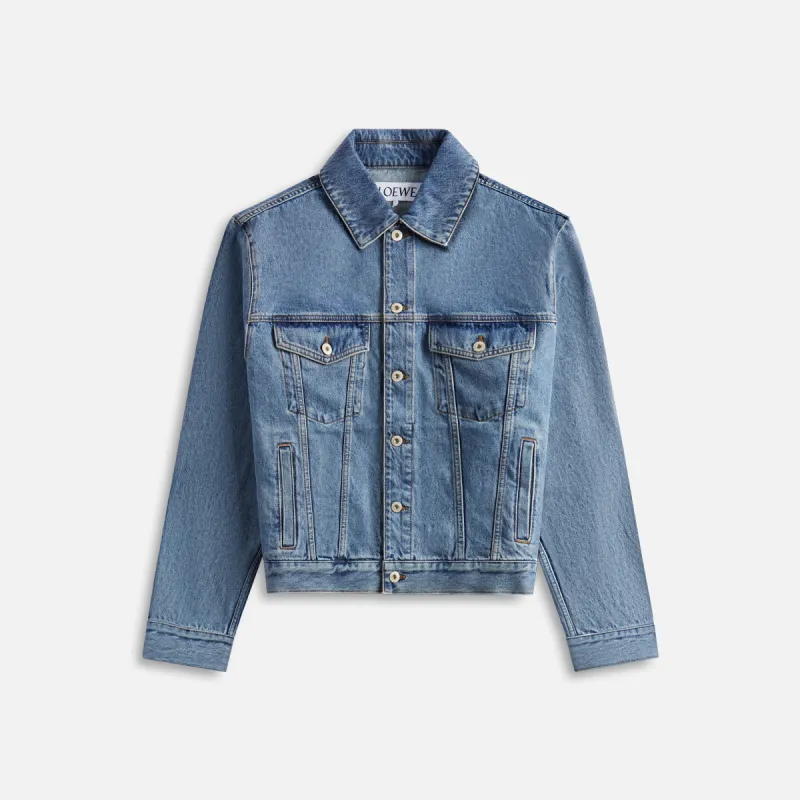 Loewe Anagram Jacket - Mid Blue Denim sold by Kith
