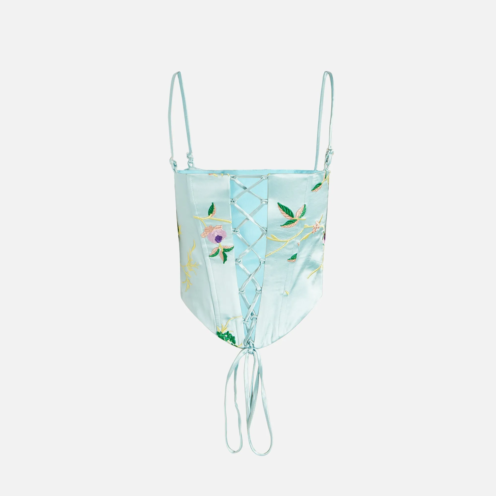 Kim Shui Floral Embroidered Bustier - Light Blue sold by Kith product image thumbnail 2