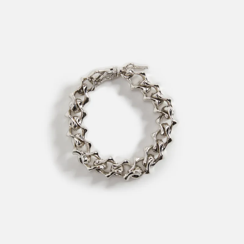 Emanuele Bicocchi Small Round Braid Bracelet - Silver | Parallel