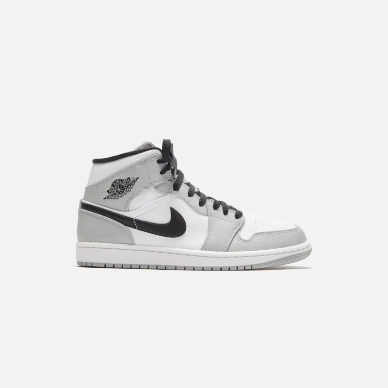 Jordan Air Jordan 1 Mid - Light Smoke Grey / Black sold by Kith