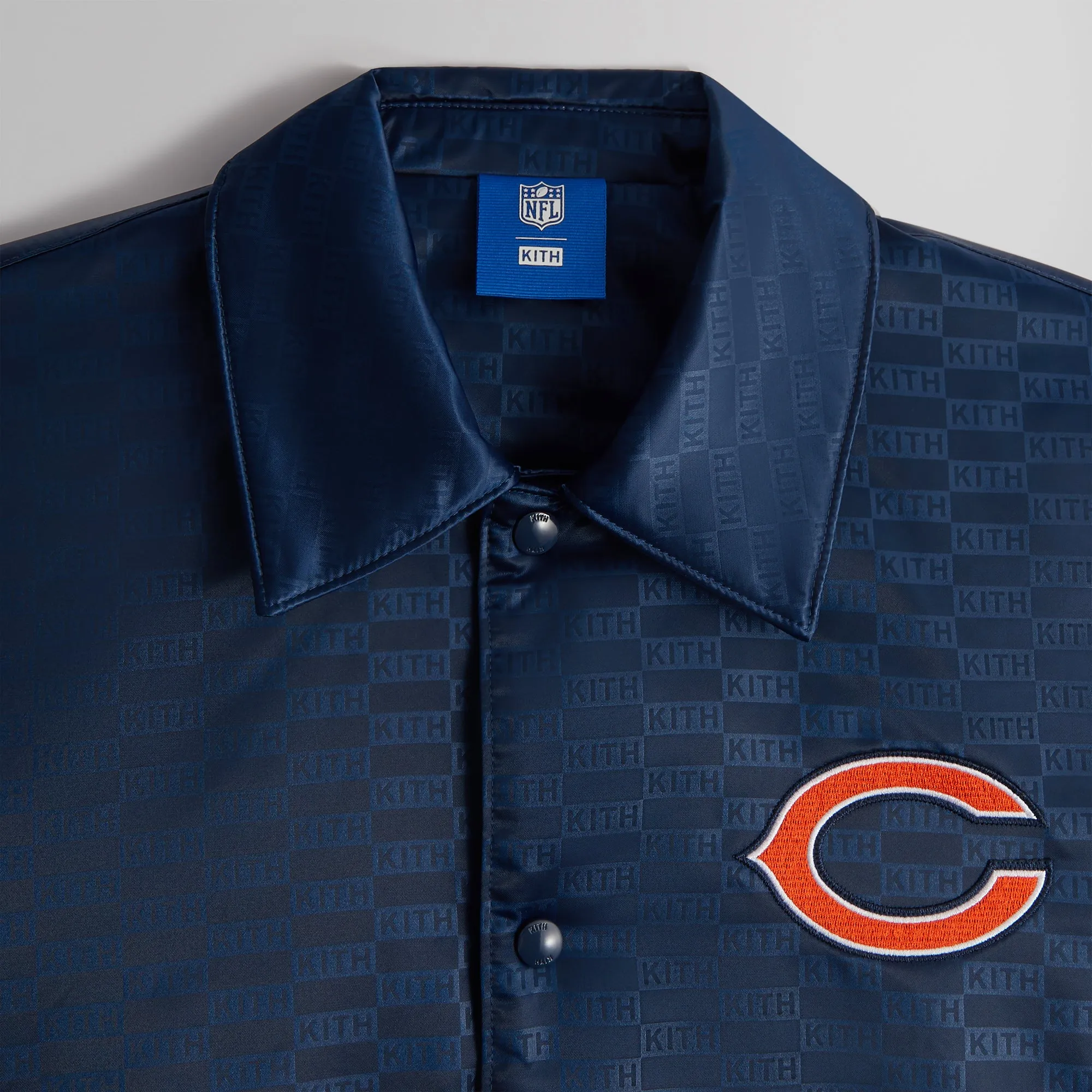 Kith for the NFL: Bears Satin Bomber Jacket - Meter sold by Kith product image thumbnail 3