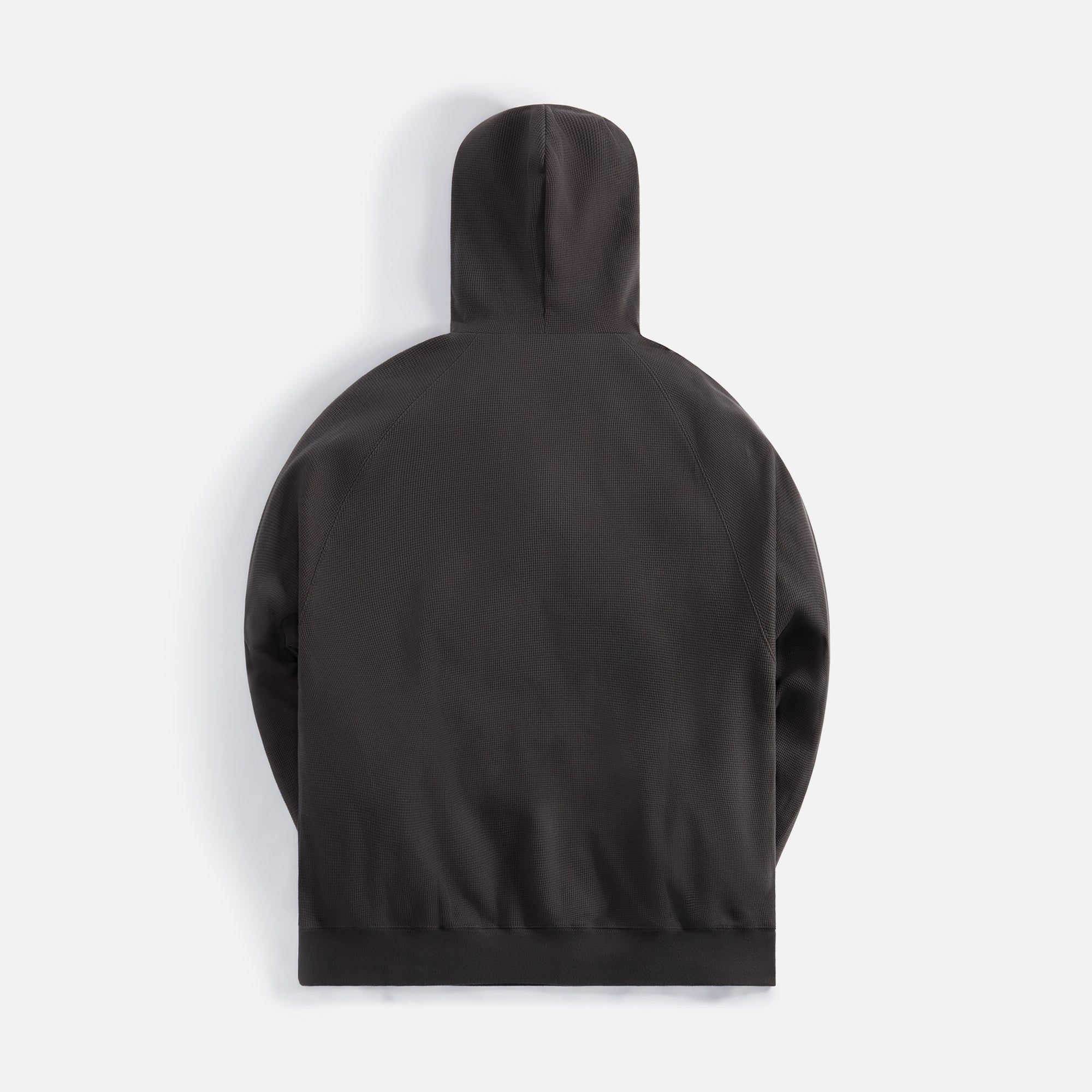 Essentials Heavy Waffle Raglan Hoodie - Off-Black sold by Kith product image thumbnail 2