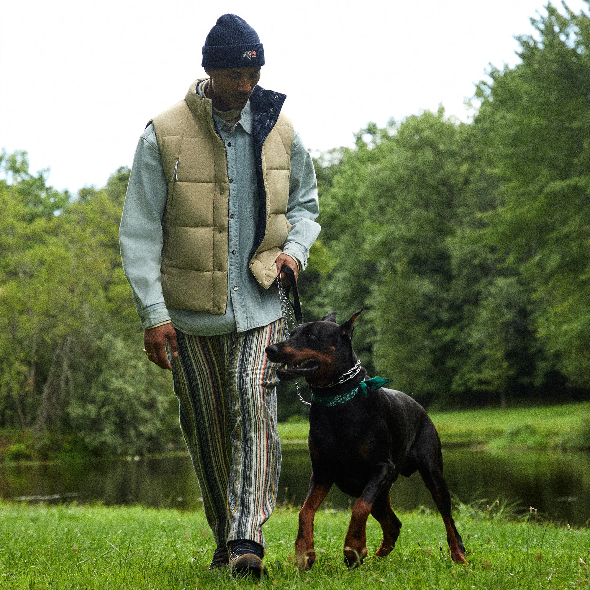 Kith Multi Stripe Barrow Pant - Sandrift sold by Kith product image thumbnail 2
