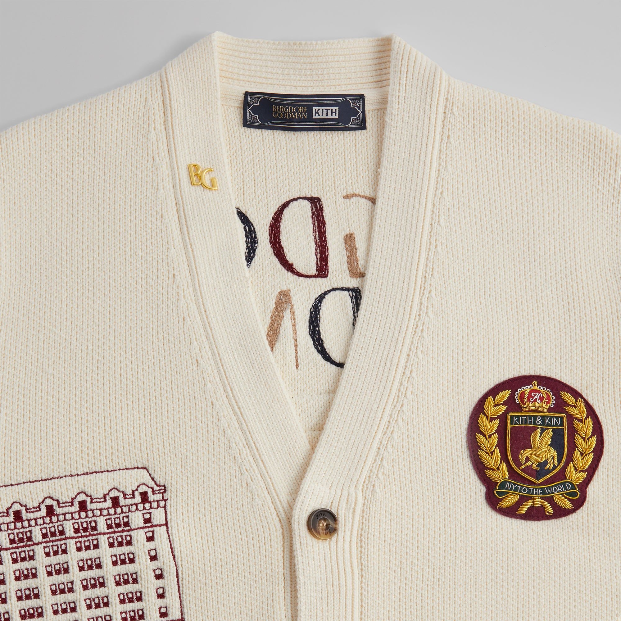 Kith for Bergdorf Goodman Cypress Cardigan - Sandrift sold by Kith product image thumbnail 5