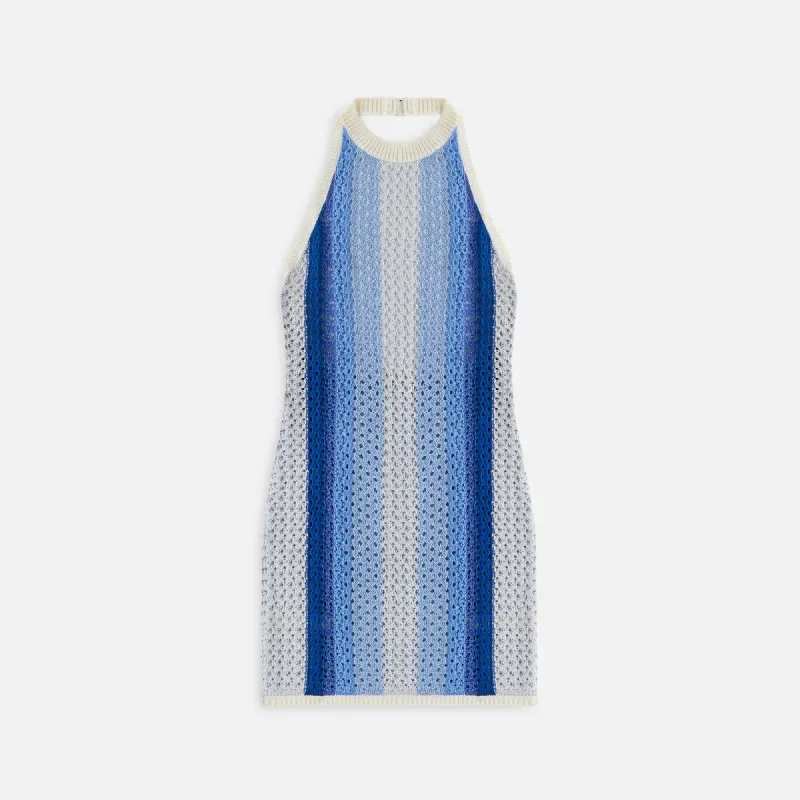 Kith Women Crochet Knit Anya Mini Dress - Kyanite sold by Kith