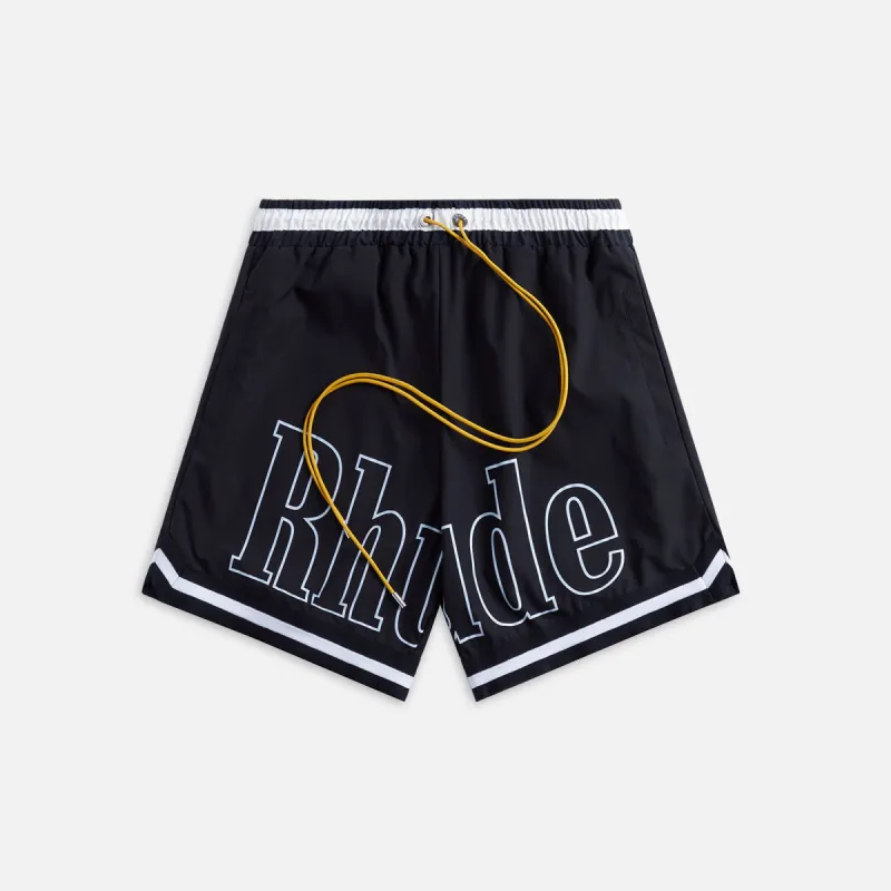 Rhude Basketball Swim Short - Black sold by Kith