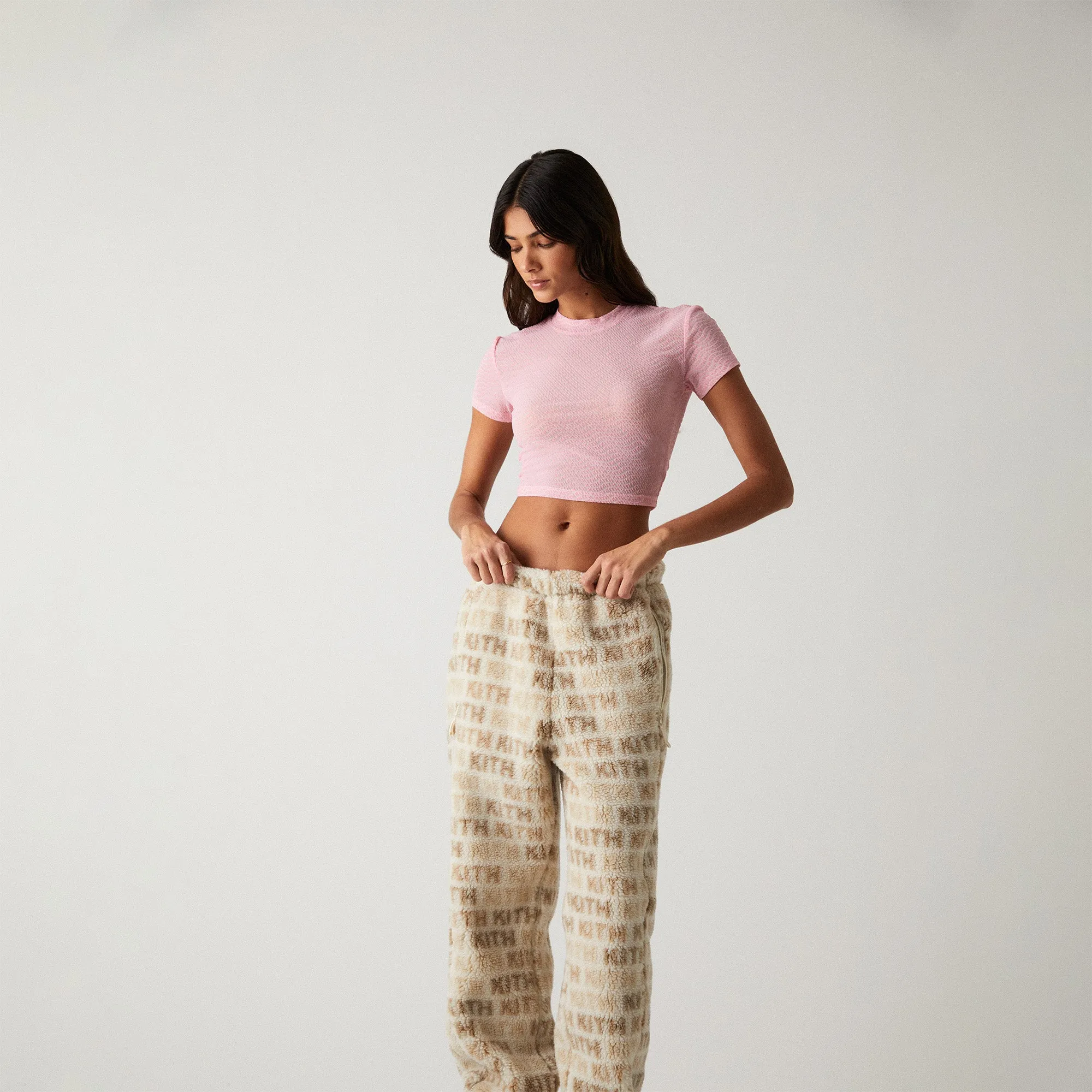 Kith Kith Women Mulberry III Monogram Wave Mesh Tee Pointe