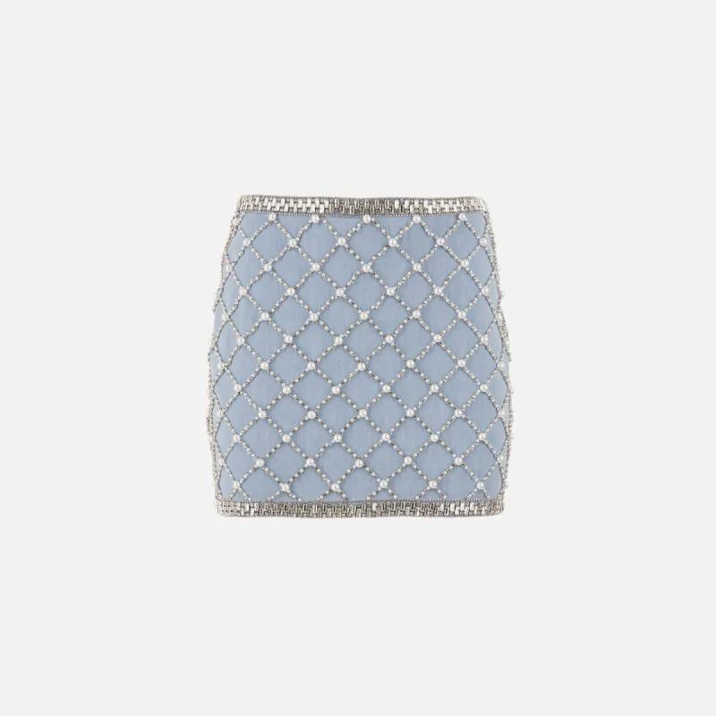 Retrofete Daisy Skirt - Blue / Silver sold by Kith