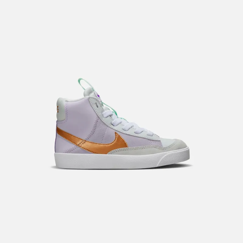 Nike Pre-School Blazer Mid `77 SE D - Barely Grape / Metallic Copper sold by Kith
