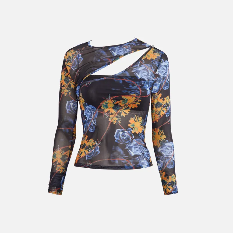 Ksubi Transfer Long Sleeves Top - Cyberflora sold by Kith