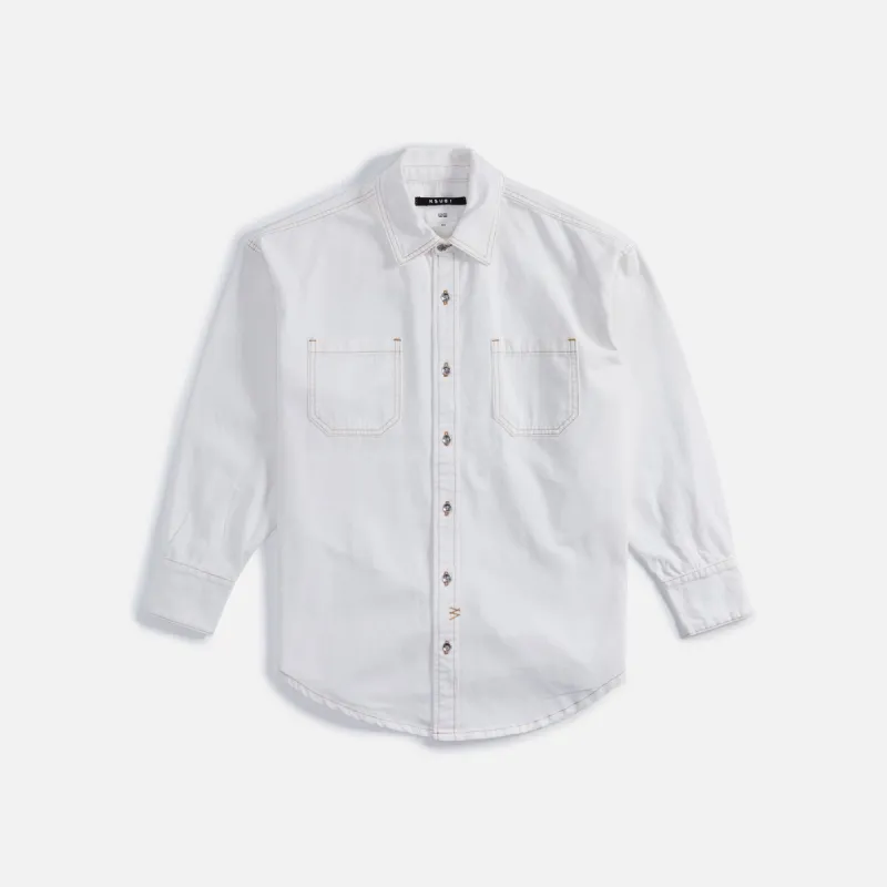 Ksubi Oversized Tie Long Sleeve Shirt - Sugar Rush sold by Kith