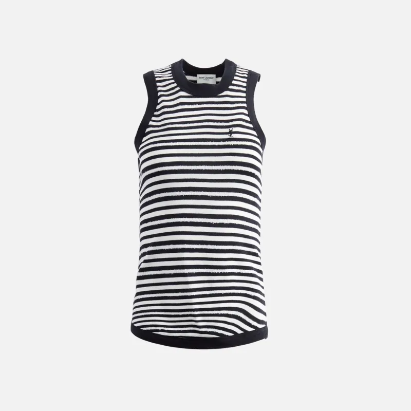 Saint Laurent Tank Top Bord Cote - Noir Naturale sold by Kith