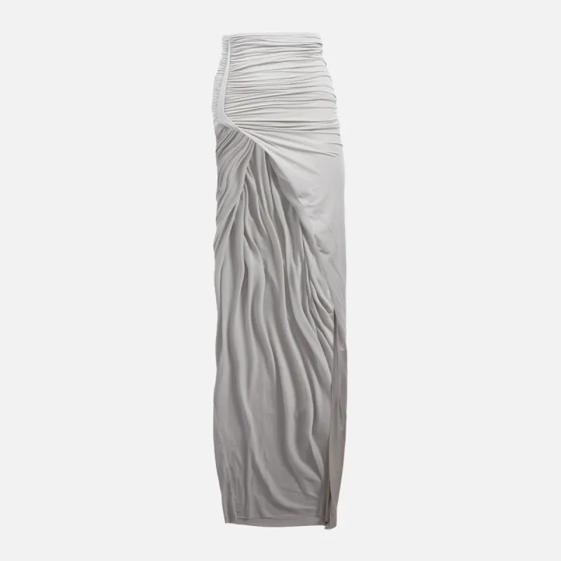 Rick Owens Jersey Skirt - Pearl sold by Kith