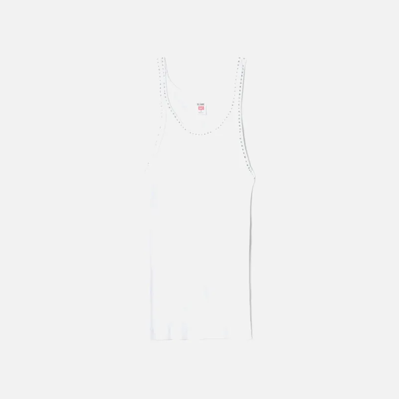ReDone Ribbed Tank - Optic White sold by Kith