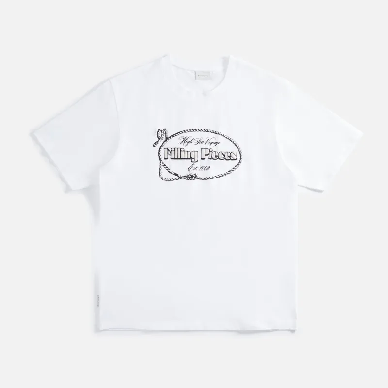 Filling Pieces High Sea Voyage Tee - White sold by Kith