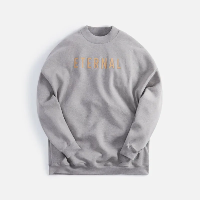 Fear of God Eternal Fleece Crewneck - Warm Heather Grey sold by Kith