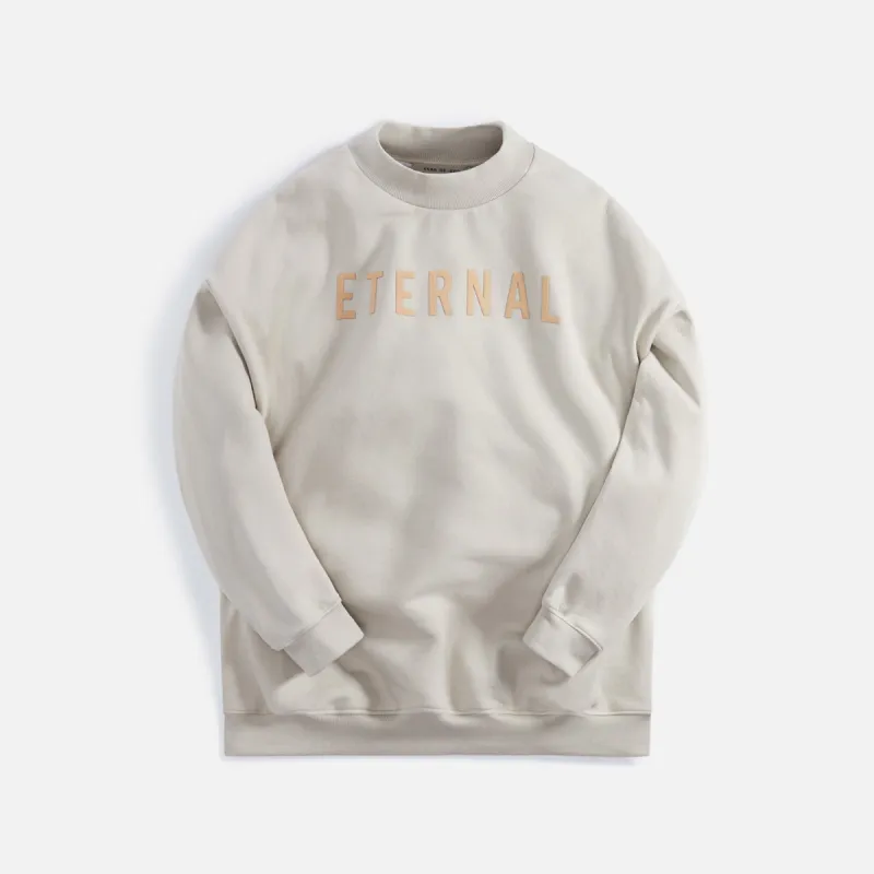 Fear of God Eternal Fleece Crewneck - Cement sold by Kith