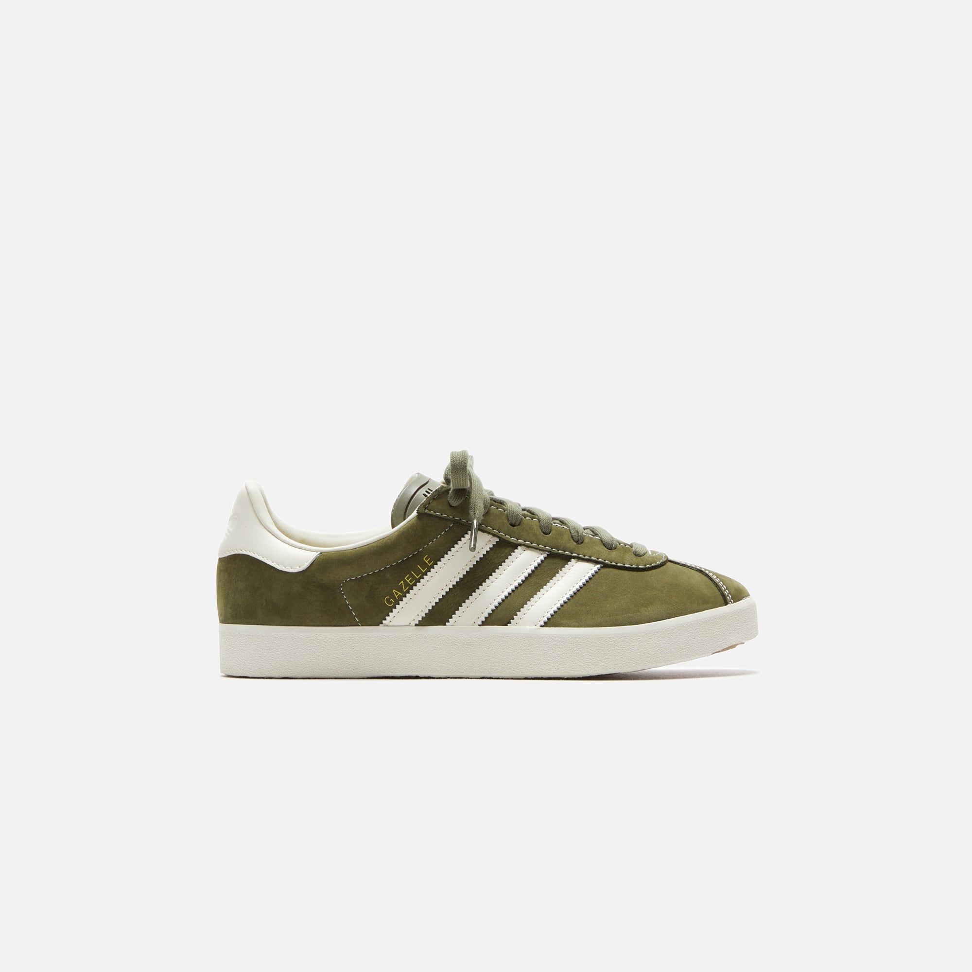 Adidas Gazelle 85 - Olive Strata / Chalk White / Wonder White sold by Kith