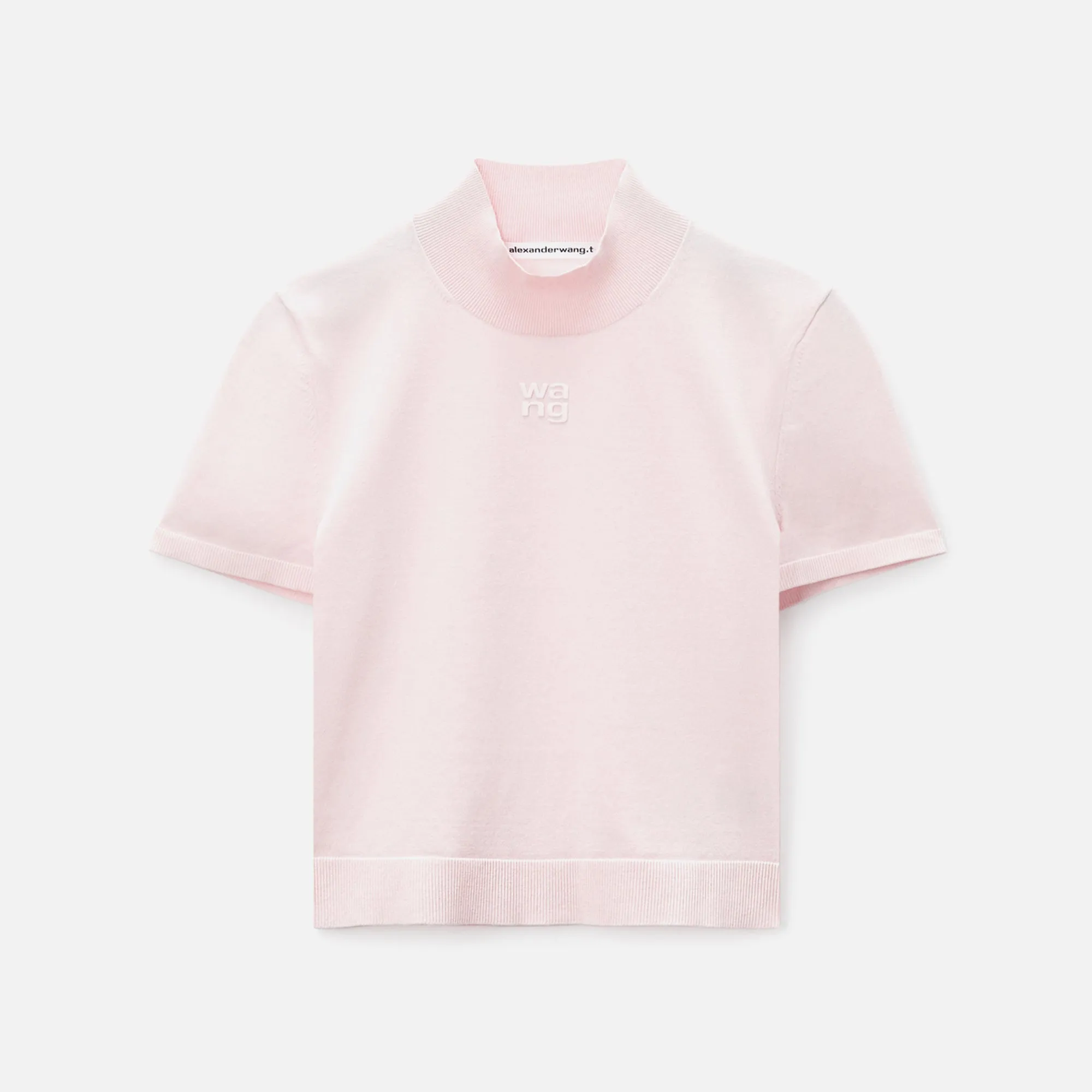 Alexander Wang Mock Neck Tee - Pink sold by Kith