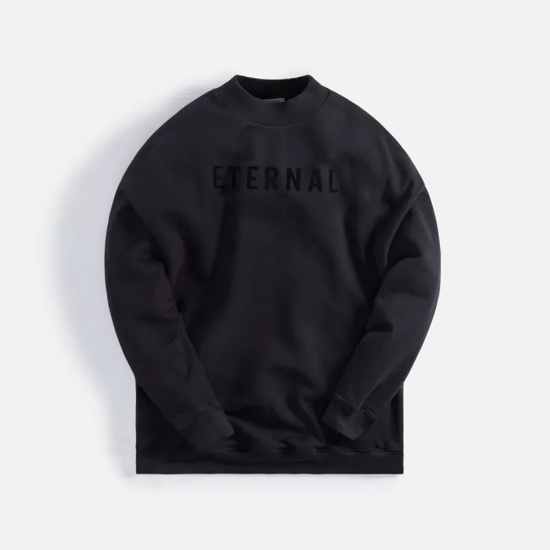 Fear of God Eternal Fleece Crewneck - Black sold by Kith