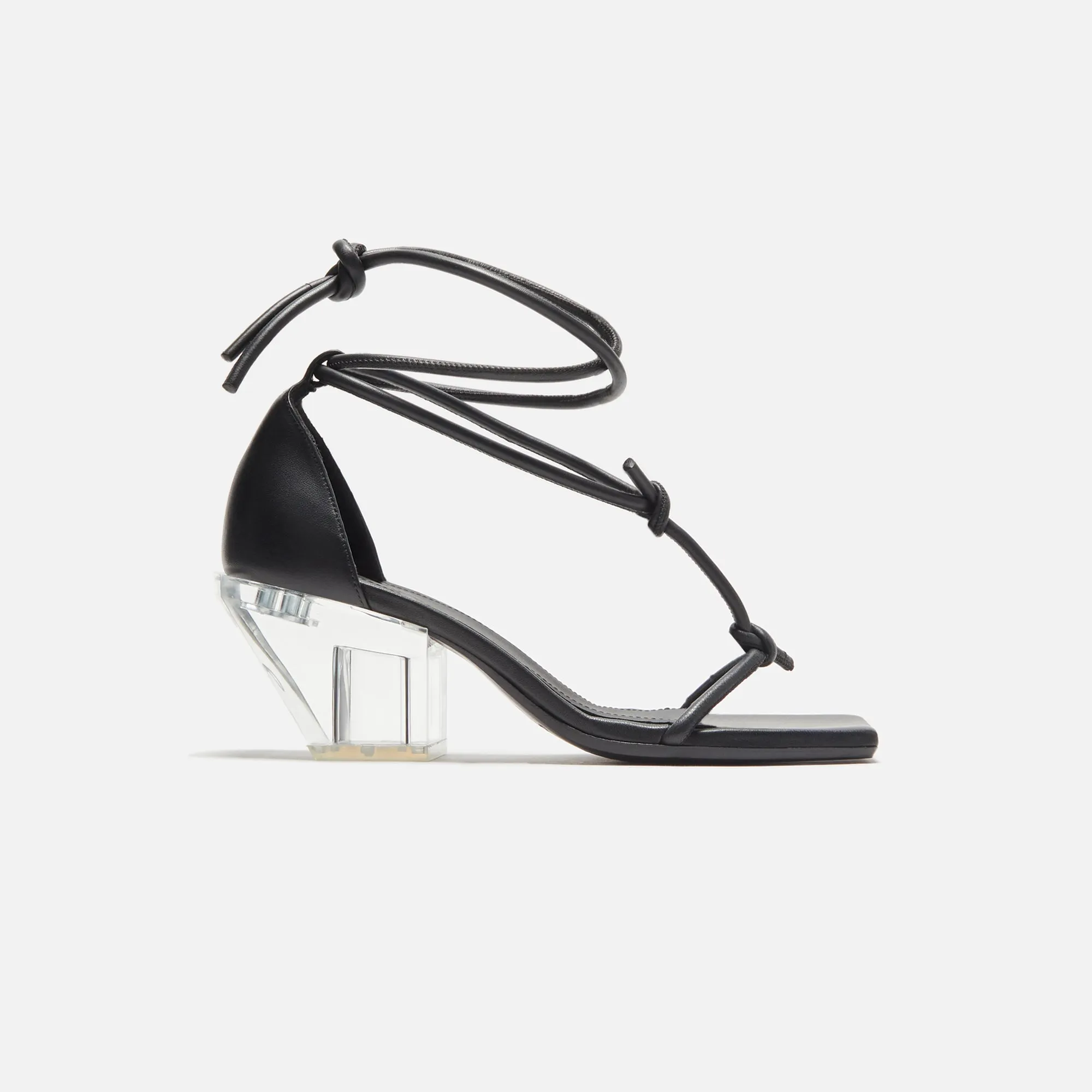Rick Owens Sliver Sandal - Black / Clear sold by Kith