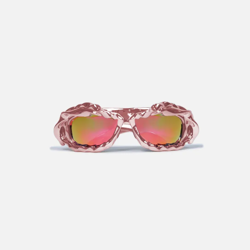 Ottolinger Twisted Sunglasses - Metallic Rose sold by Kith