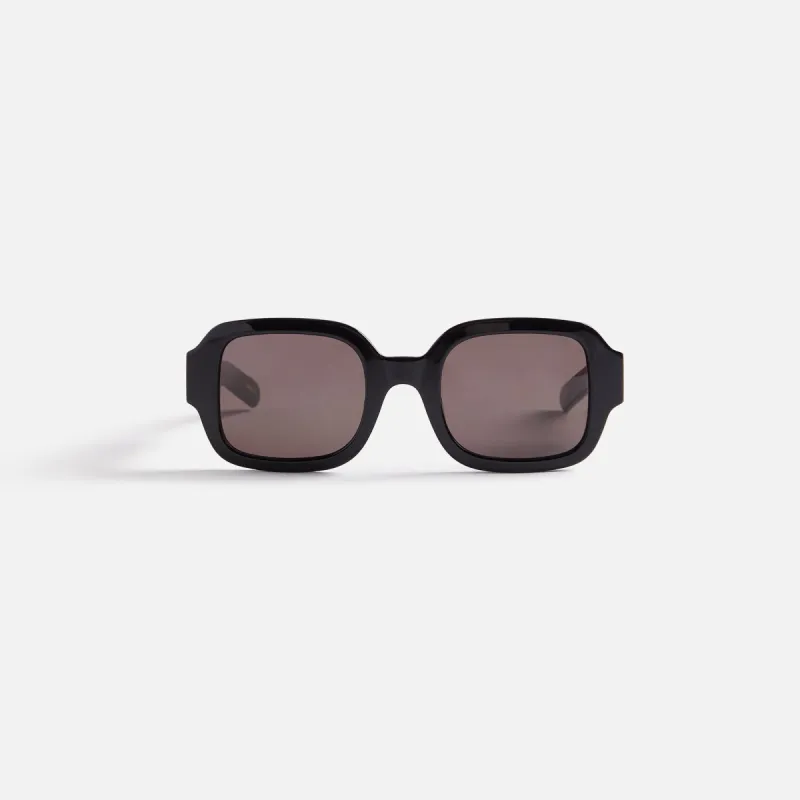 Flatlist Tishkoff Sunglasses - Solid Black / Solid Black Lens sold by Kith