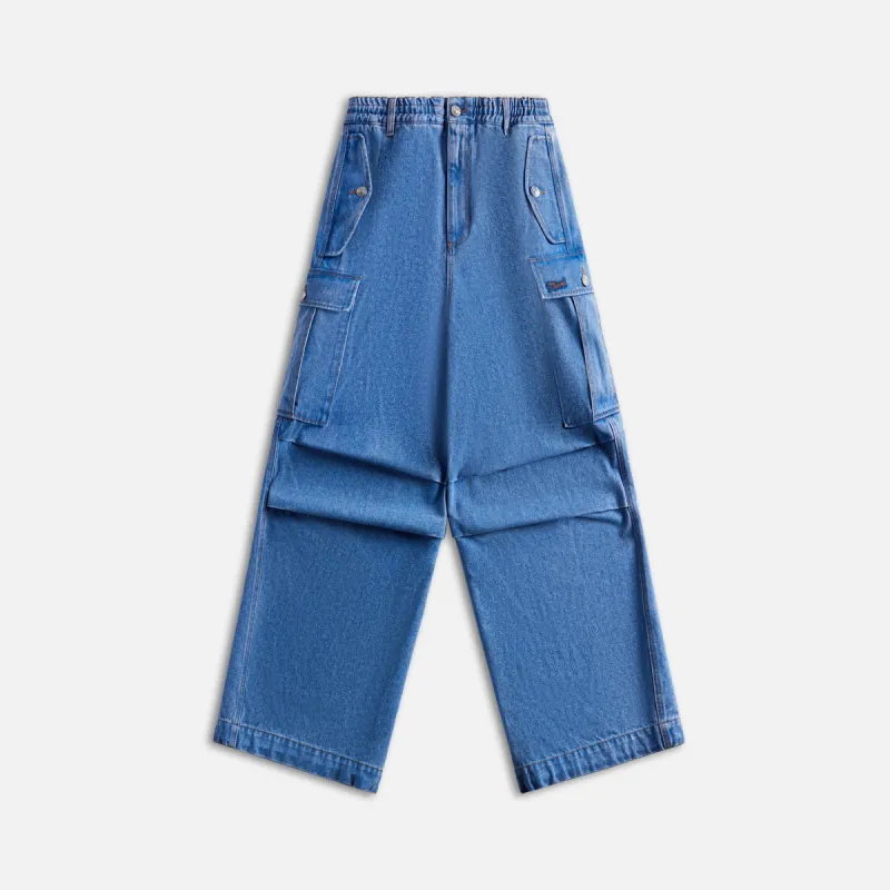 Marni Bleached Coated Organic Denim - Cobalt sold by Kith