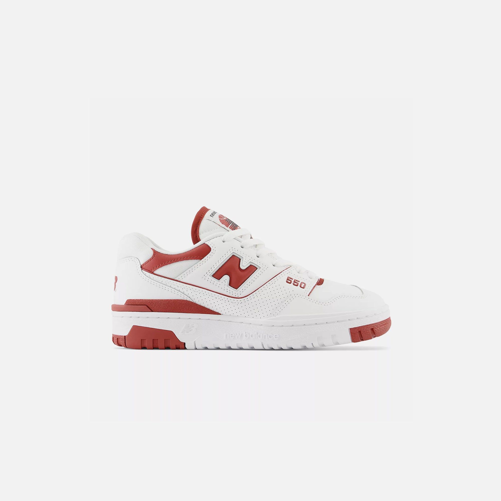 New Balance WMNS 550 - White / Brick Red sold by Kith