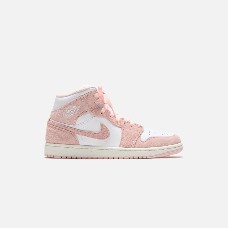 Jordan Air Jordan 1 Mid SE - White / Legend Pink / Sail sold by Kith