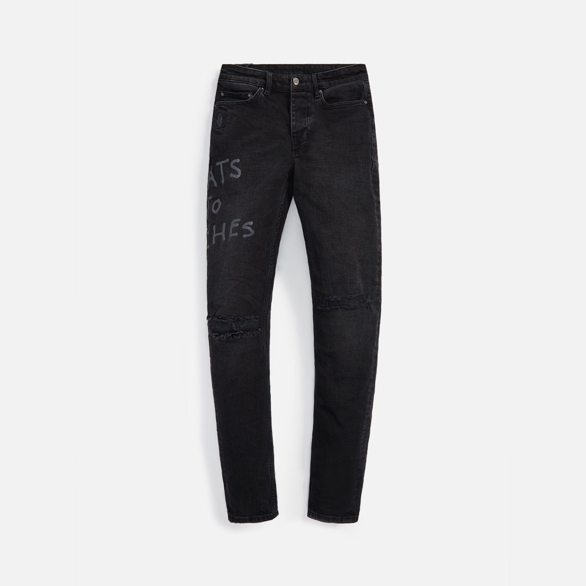 Ksubi Chitch Riches Trashed - Black sold by Kith