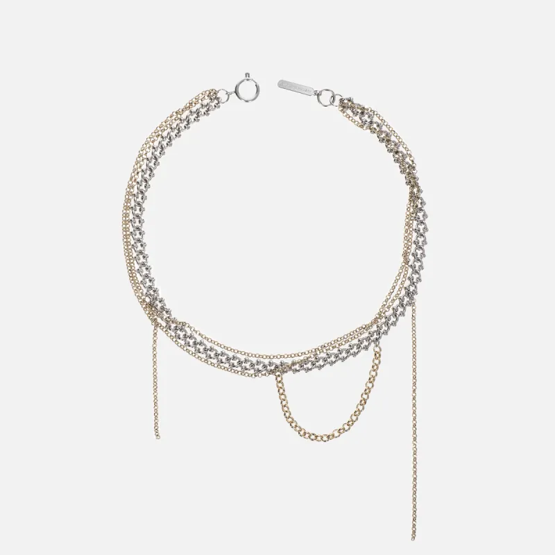 Justine Clenquet Mara Necklace - Gold / Palladium sold by Kith