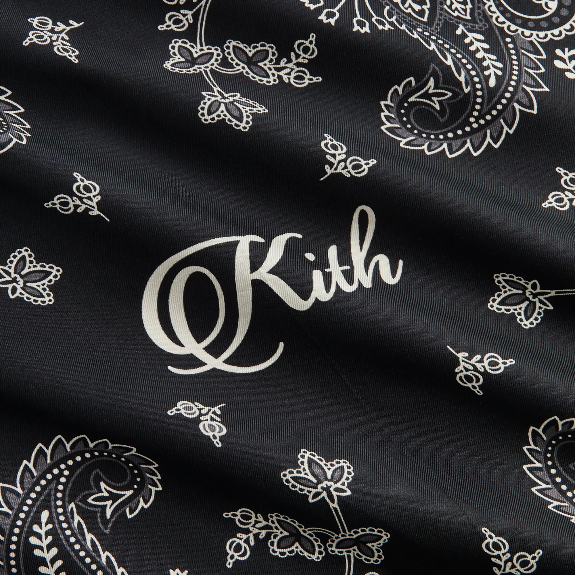 Kith Paisley Bandana Silk Scarf - Black sold by Kith product image thumbnail 3