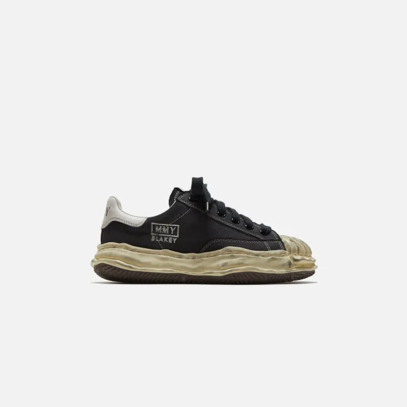 Mihara Yasuhiro Blakey Low Canvas - Black Distressed sold by Kith