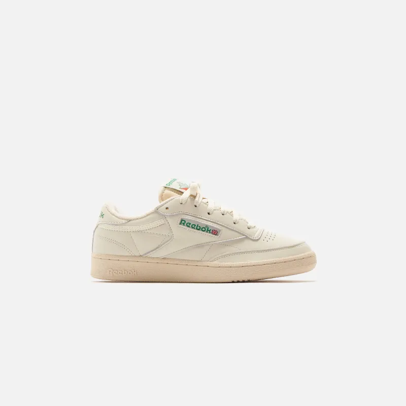 Reebok Wmns Club C 85 Vintage Shoes - Chalk / Alabaster / Glen Green sold by Kith