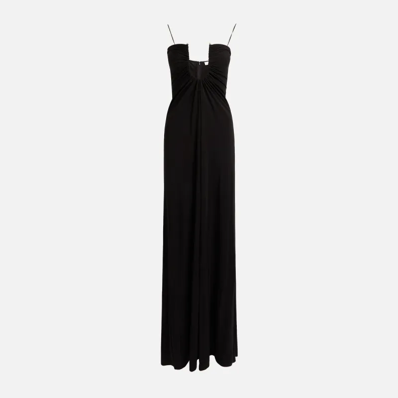 Christopher Esber Arced Palm Strapless Dress - Black made by Christopher Esber