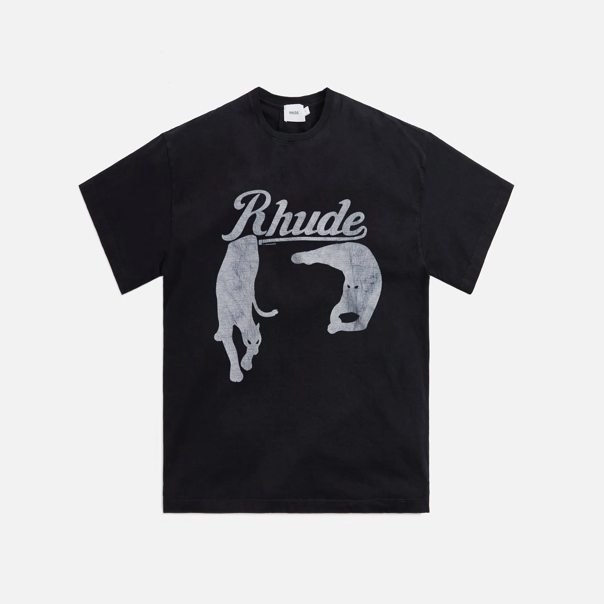 Rhude Black Cat Tee - Vintage Black sold by Kith