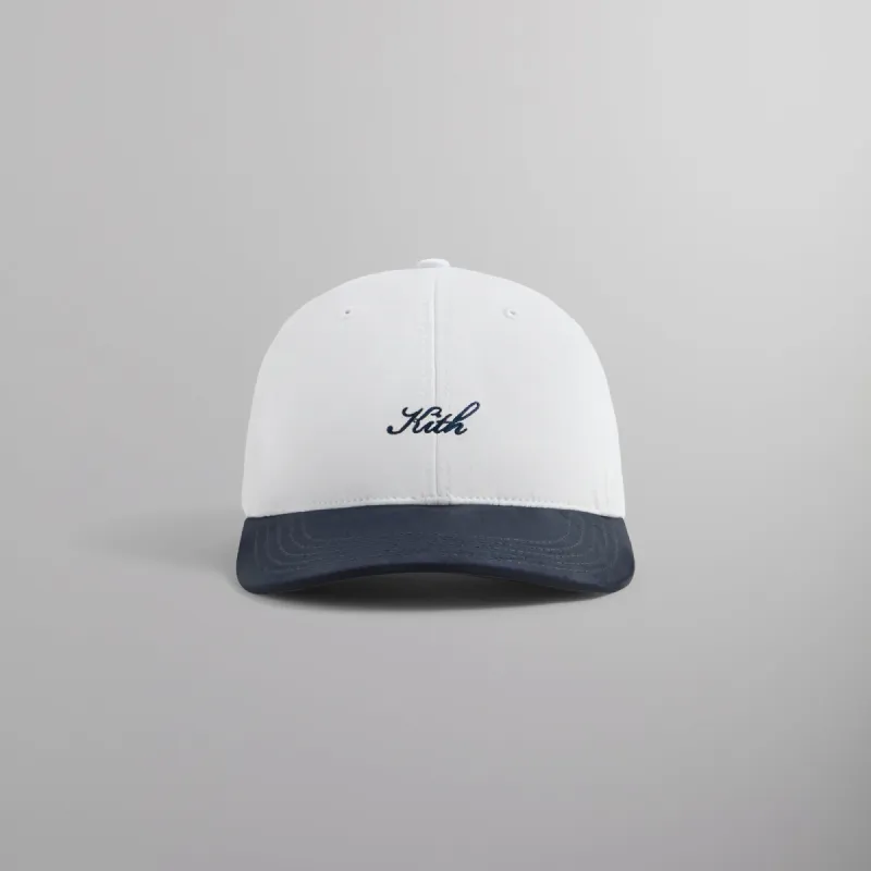 Kith Microsuede Two Tone Kith Script Aaron Cap - Nocturnal sold by Kith
