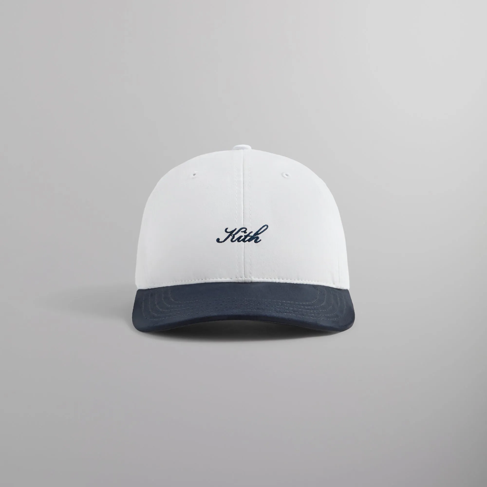 Kith Microsuede Two Tone Kith Script Aaron Cap - Nocturnal sold by Kith