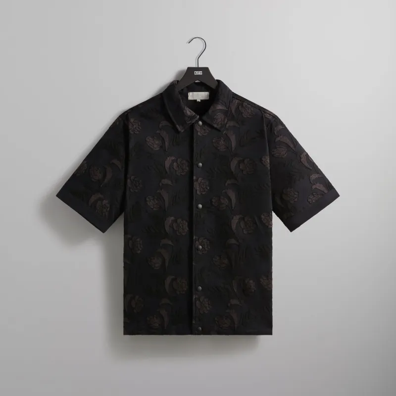 Kith Chain-Stitched Woodpoint Shirt - Black sold by Kith