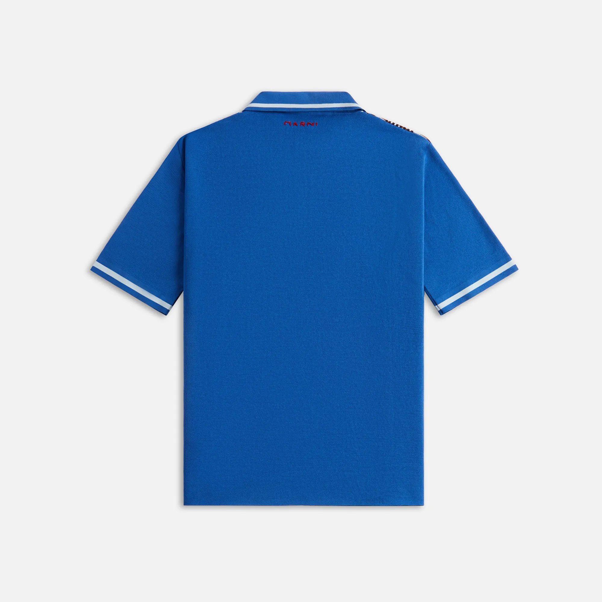 Marni Light Cotton Check Polo - Cigar sold by Kith product image thumbnail 2
