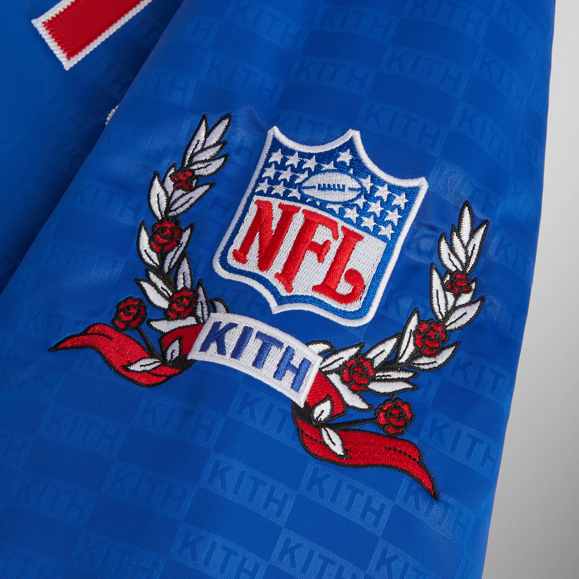 Kith for the NFL: Giants Satin Bomber Jacket - Current sold by Kith product image thumbnail 5