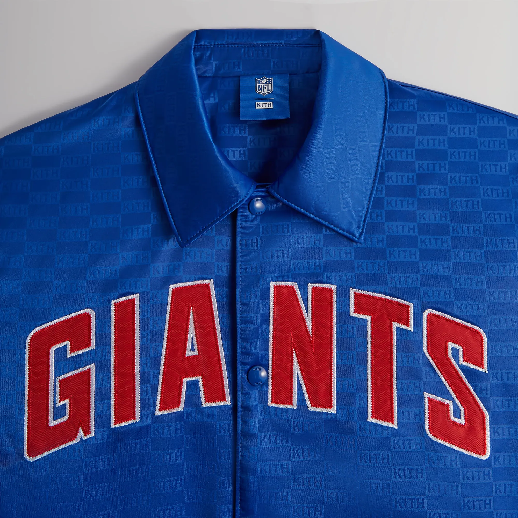 Kith for the NFL: Giants Satin Bomber Jacket - Current sold by Kith product image thumbnail 3
