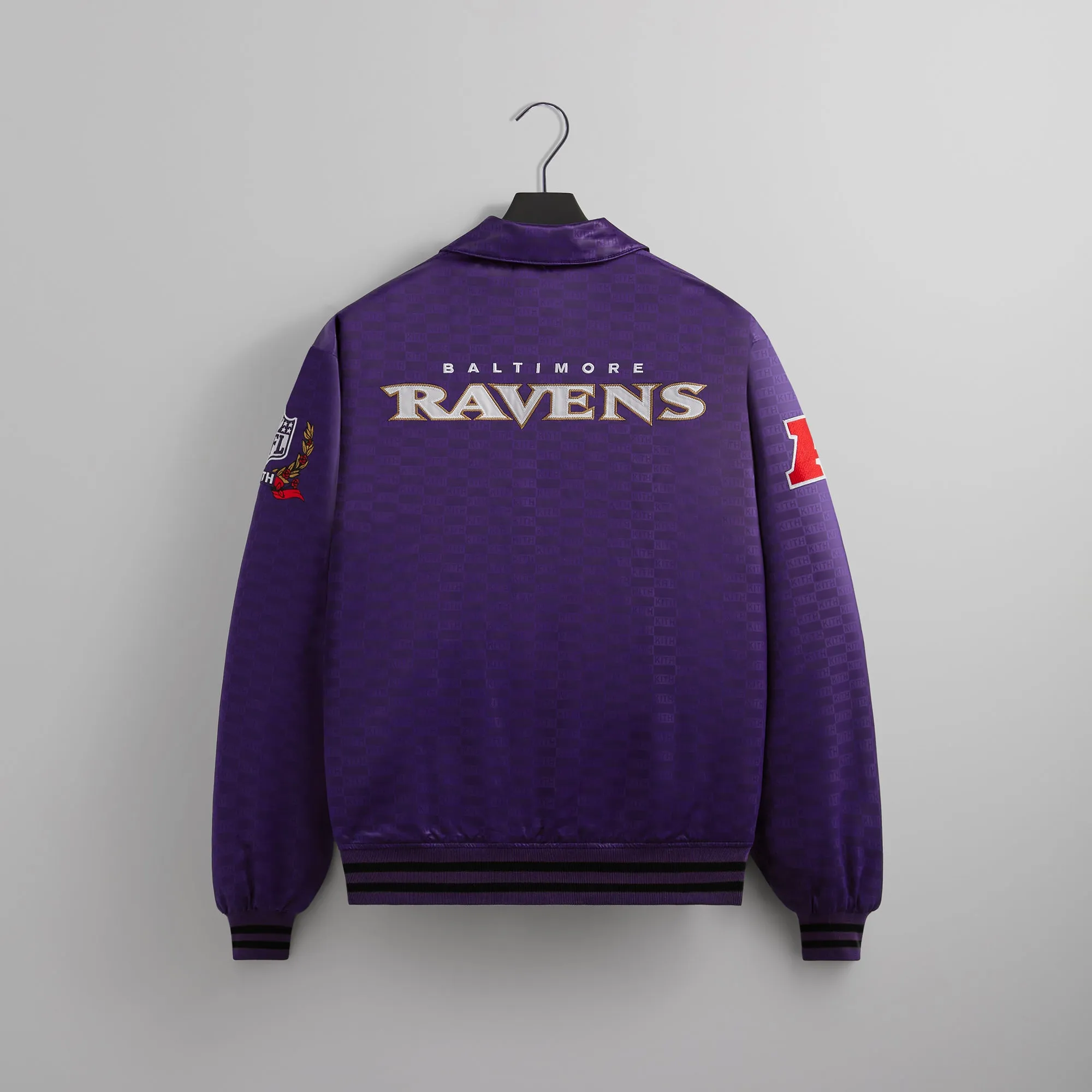 Kith for the NFL: Ravens Satin Bomber Jacket - Traveler sold by Kith product image thumbnail 2