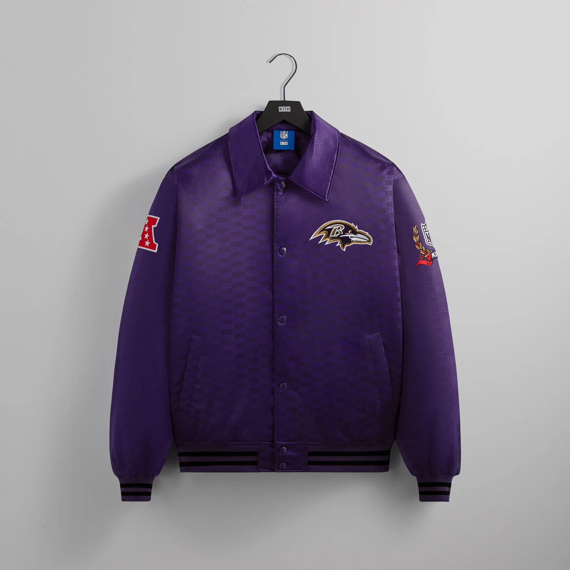 KITH×NFL Satin Bomber Jacket パンサーズ Kith x NFL Packers Satin Bomber Jacket Board Men's - FW23 - US