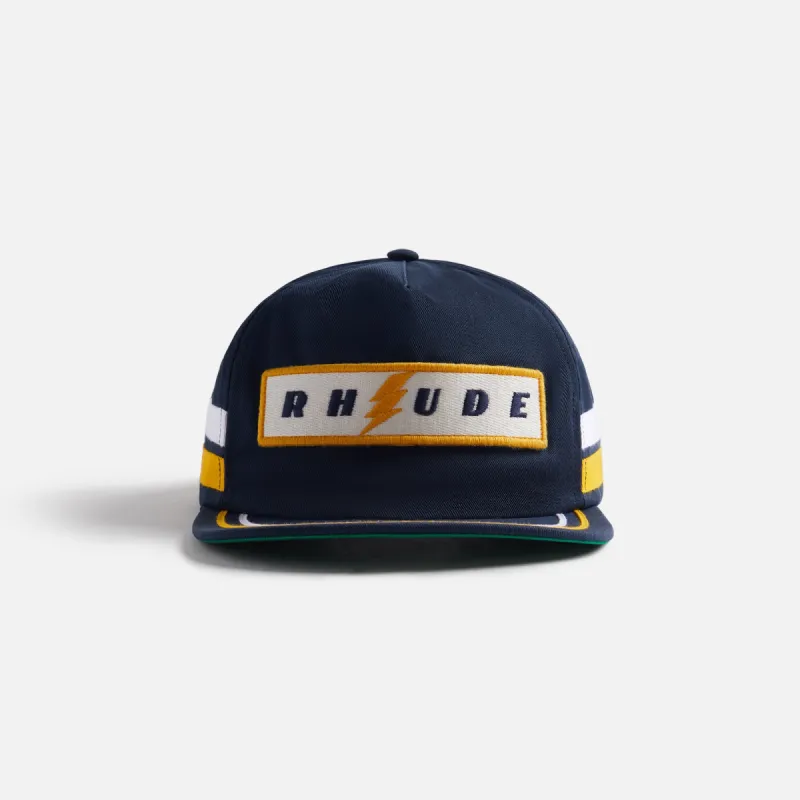 Rhude Structured Hat 2 - Navy sold by Kith