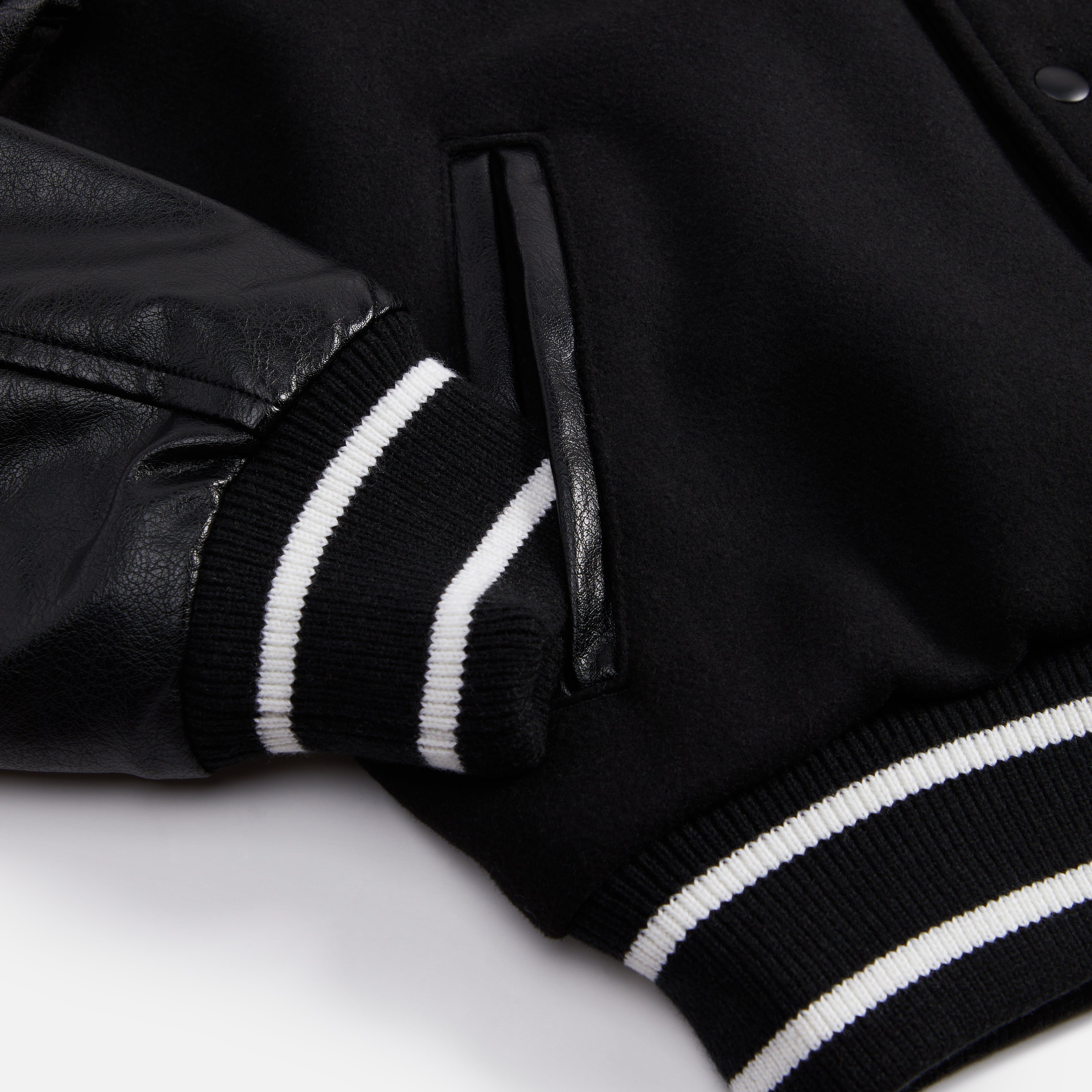 ジャケット・アウター AwakeNY CarharttWIP Teddy Jacket Black S CARHARTT WIP x AWAKE NY TEDDY VARSITY JACKET BLACK WORLD