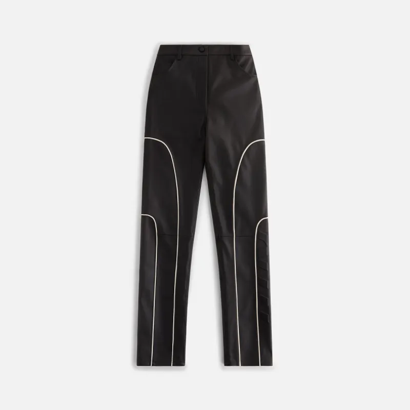 Kith Women Evren Moto Leather Pant - Black sold by Kith