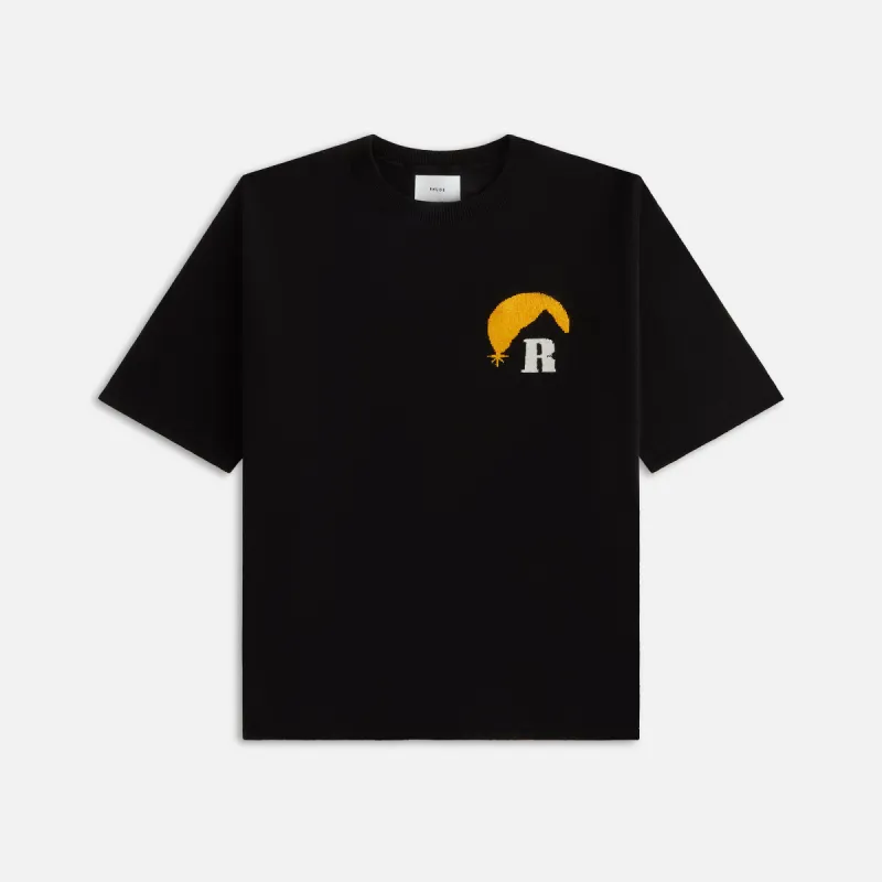 Rhude Moonlight Knit Tee - Vintage Black sold by Kith